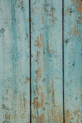 Fototapeta na wymiar Blue wooden wall, old wood planks texture, grunge background, abstract interior design 