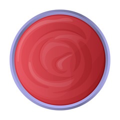 Ketchup vector icon.Realistic vector icon isolated on white background ketchup.