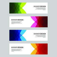 Fototapeta premium Vector Abstract design banner web template