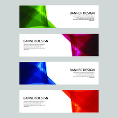 Fototapeta premium Vector Abstract design banner web template