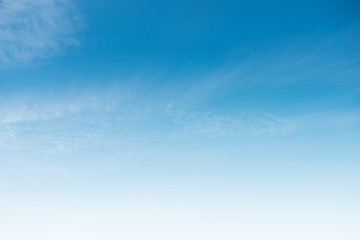 Clear blue sky and white clouds
