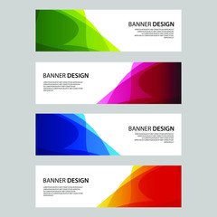 Fototapeta premium Vector Abstract design banner web template