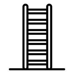 Gymnastic ladder icon. Outline gymnastic ladder vector icon for web design isolated on white background