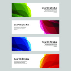 Fototapeta premium Vector Abstract design banner web template