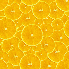 seamless set texture with juicy slices of lemon stacked on top of each other for a menu or recipe, concept of vegetarian, vitamin and wholesome food, background, pattern for textile, wallpaper