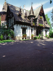 Kobior - Promnice town, Silesia region, Poland: July, 2010:  Hunting Palace