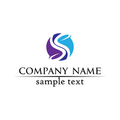 Business corporate letter S logo design vector design