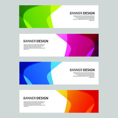 Fototapeta premium Vector Abstract design banner web template