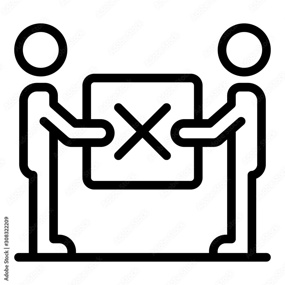 Poster home relocation icon. outline home relocation vector icon for web design isolated on white backgroun
