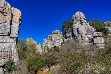 El Torcal de Antequera, Andalusia, Spain, near Antequera, province Malaga.