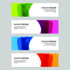 Fototapeta premium Vector Abstract design banner web template