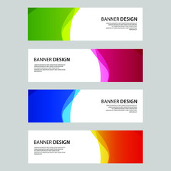 Fototapeta premium Vector Abstract design banner web template