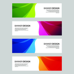 Fototapeta premium Vector Abstract design banner web template