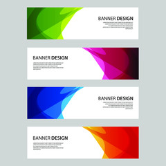 Fototapeta premium Vector Abstract design banner web template