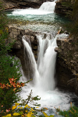 Fototapeta na wymiar Waterfall in Banff National Park, Canada