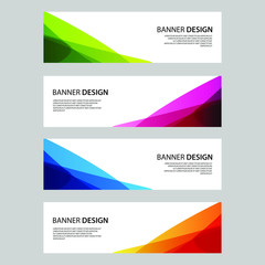 Fototapeta premium Vector Abstract design banner web template