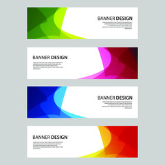 Vector Abstract design banner web template