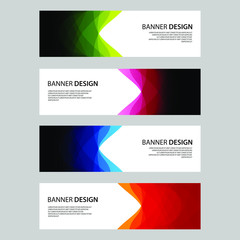 Fototapeta premium Vector Abstract design banner web template