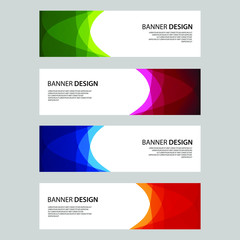 Fototapeta premium Vector Abstract design banner web template