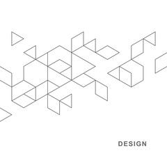 Abstract geometric technological background. Vector creative design.