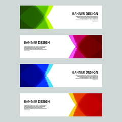Vector Abstract design banner web template