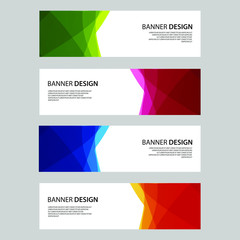 Vector Abstract design banner web template