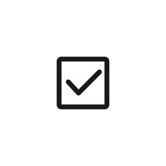 Checkbox, Checked icon illustration. Checkbox concept for modern mobile and web UI designs.