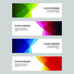 Vector Abstract design banner web template