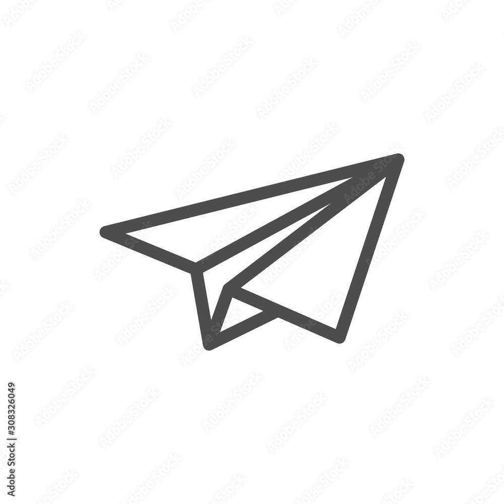 Poster send message icon. paper plane icon. message sending concept for perfect mobile and web chatting, me