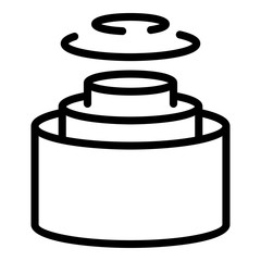 Cutaway cable icon. Outline cutaway cable vector icon for web design isolated on white background