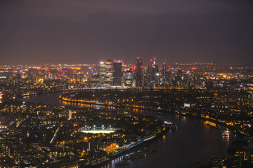Fototapeta na wymiar London night City Landscape 