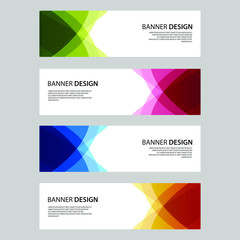 Fototapeta premium Vector Abstract design banner web template