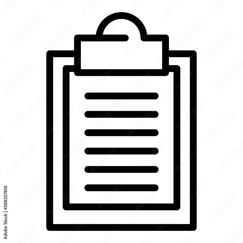 Poster oculist form icon. outline oculist form vector icon for web design isolated on white background