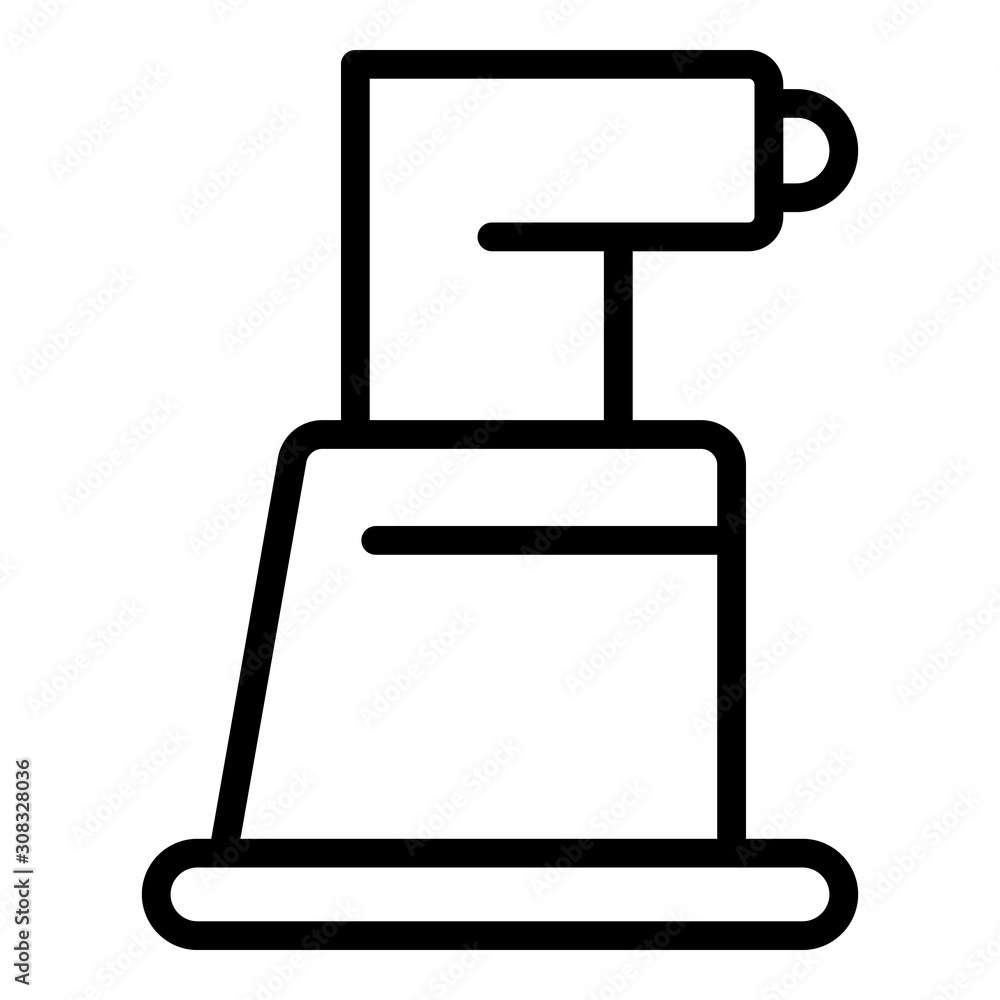 Poster compact refractometer icon. outline compact refractometer vector icon for web design isolated on whi