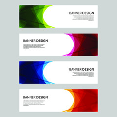 Fototapeta premium Vector Abstract design banner web template
