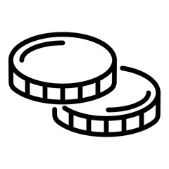 Two pills icon. Outline two pills vector icon for web design isolated on white background