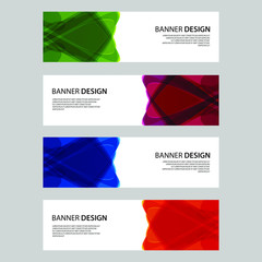 Fototapeta premium Vector Abstract design banner web template