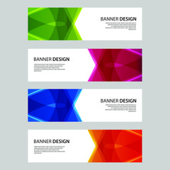 Fototapeta premium Vector Abstract design banner web template