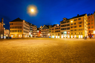 Munsterhof square in Zurich, Switzerland