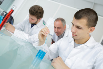 young scientists in the laboratory