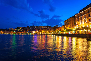 Fototapeta na wymiar Lugano lake and city, Switzerland