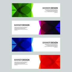 Naklejka premium Vector Abstract design banner web template