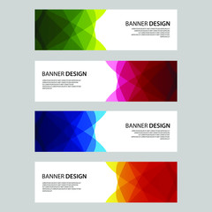 Fototapeta premium Vector Abstract design banner web template