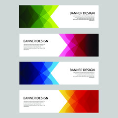Fototapeta premium Vector Abstract design banner web template