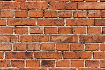 Dekorative alte Backsteinmauer