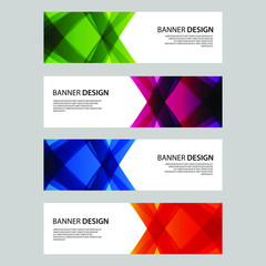 Fototapeta premium Vector Abstract design banner web template