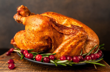 Baked chicken or fried chicken with razmiran and spices 