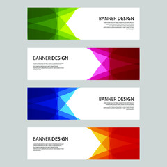 Naklejka premium Vector Abstract design banner web template