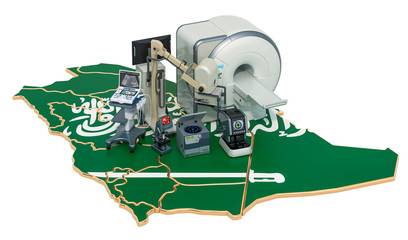 Medical diagnostic and research in Saudi Arabia, 3D rendering
