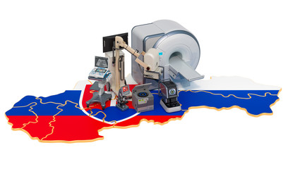 Medical diagnostic and research in Slovakia, 3D rendering